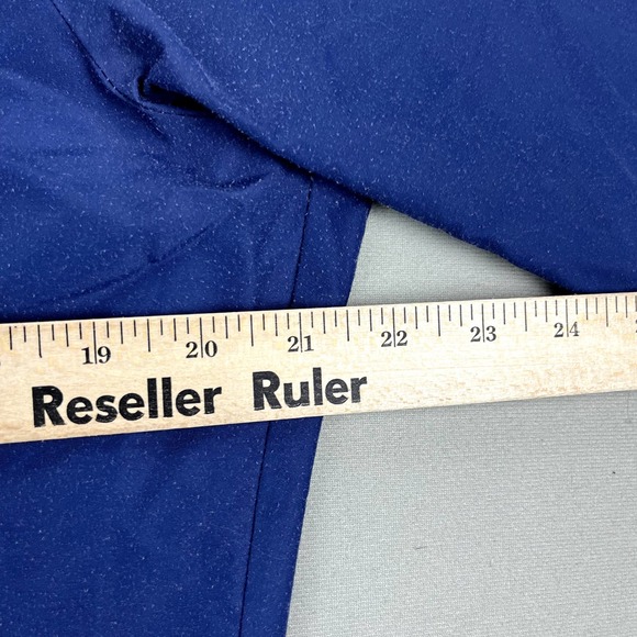 Vintage Levis Ski Button Up Shirt Mens Medium Navy Blue Pearl Snap Made USA 80s - Picture 10 of 12